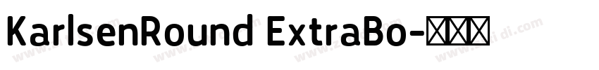 KarlsenRound ExtraBo字体转换